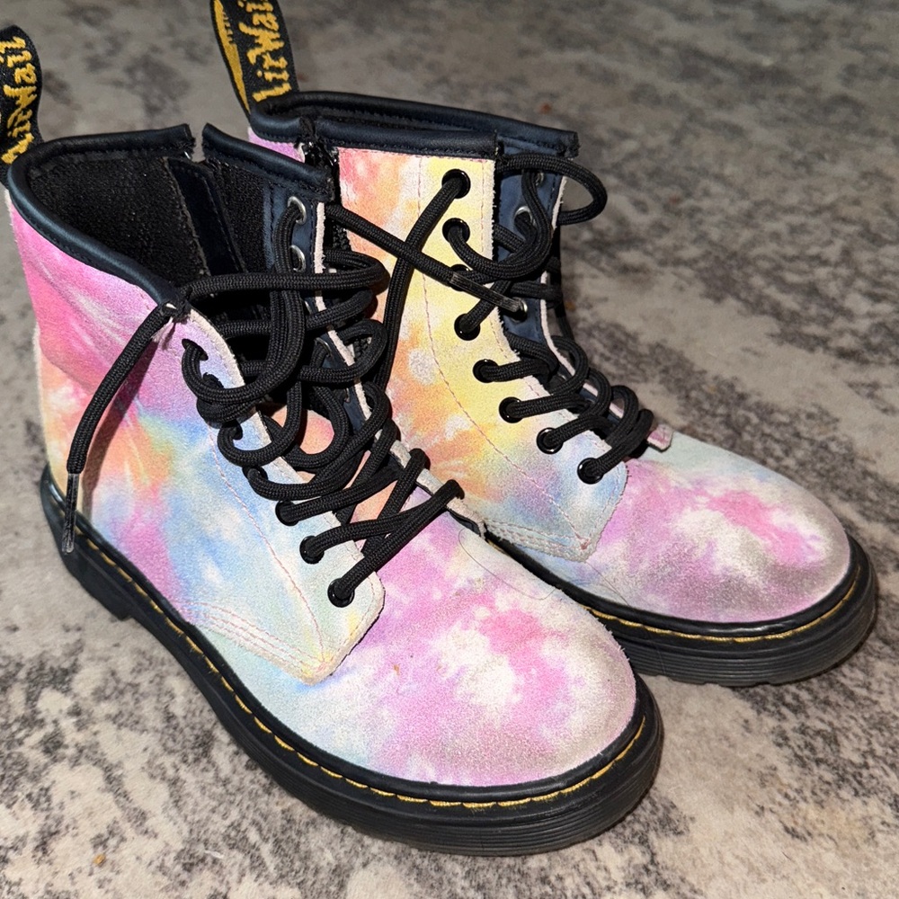 Dr Martens Tie-Dye Lace-Up Boots